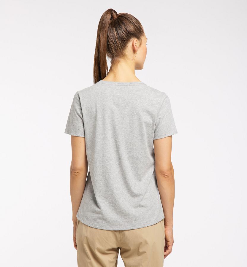 Haglöfs Womens Mirth T-Shirt Grey New Zealand 40267DUCX
